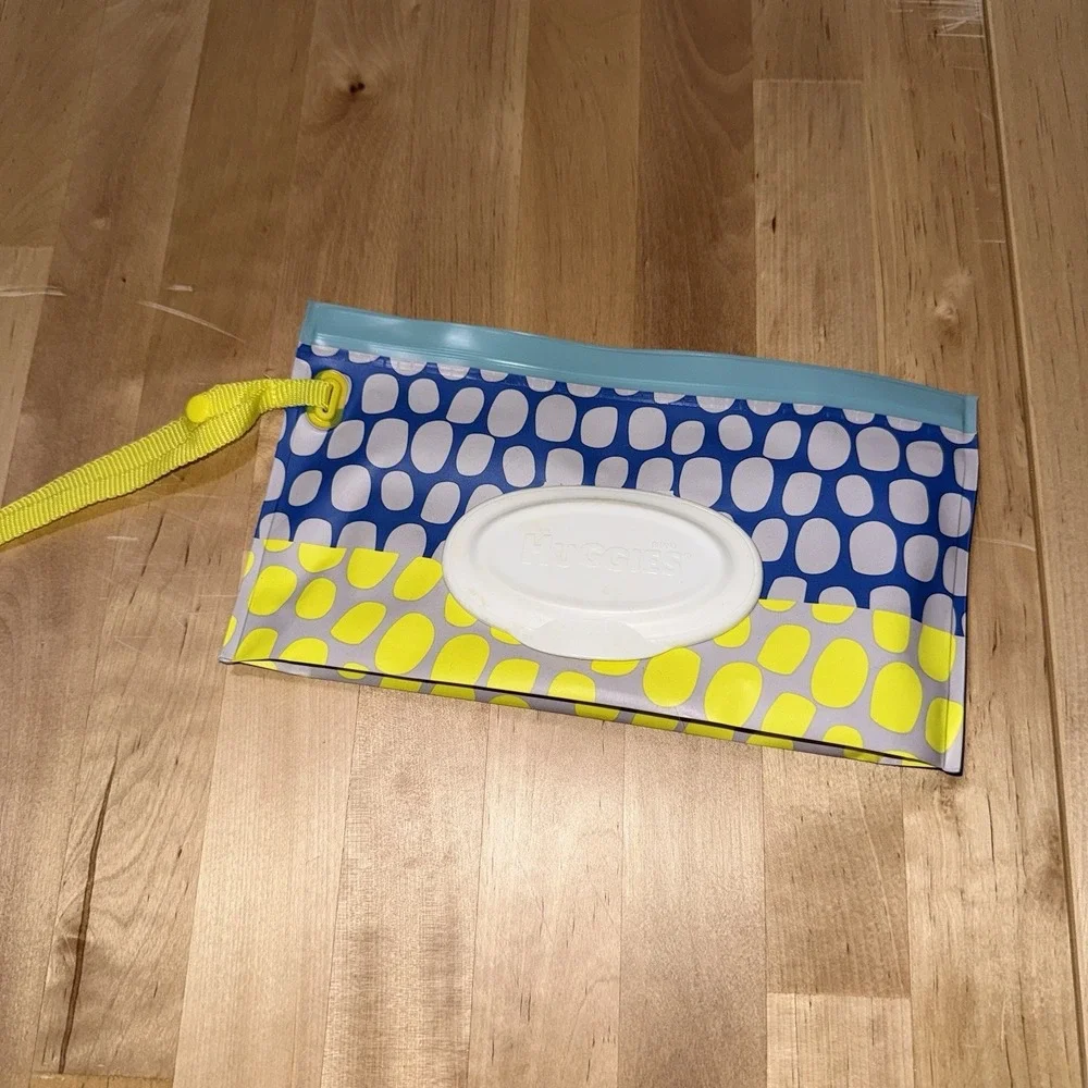 Huggies Clutch N Clean Refillable Wipe Container Wristlet Clutch Bag For Wipes